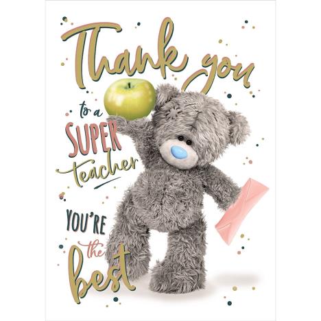 Super Teacher Me to You Bear Thank You Card £1.79